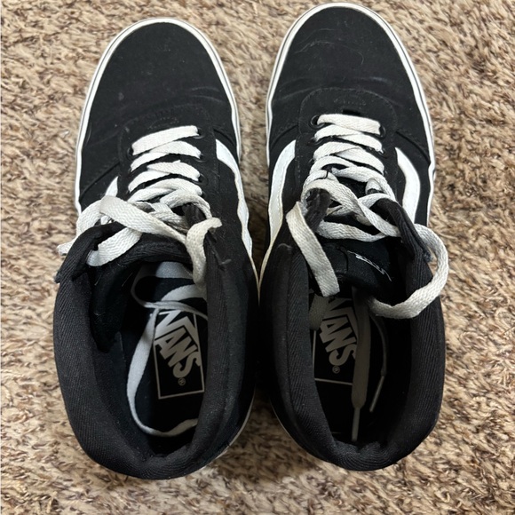 Vans Black and White High-Top Sneakers - Picture 5 of 7